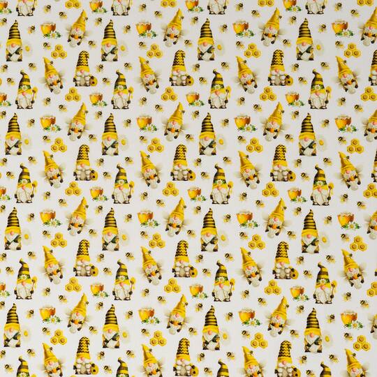 SINGER Honey Bee Gnomes Cotton Fabric Bundle